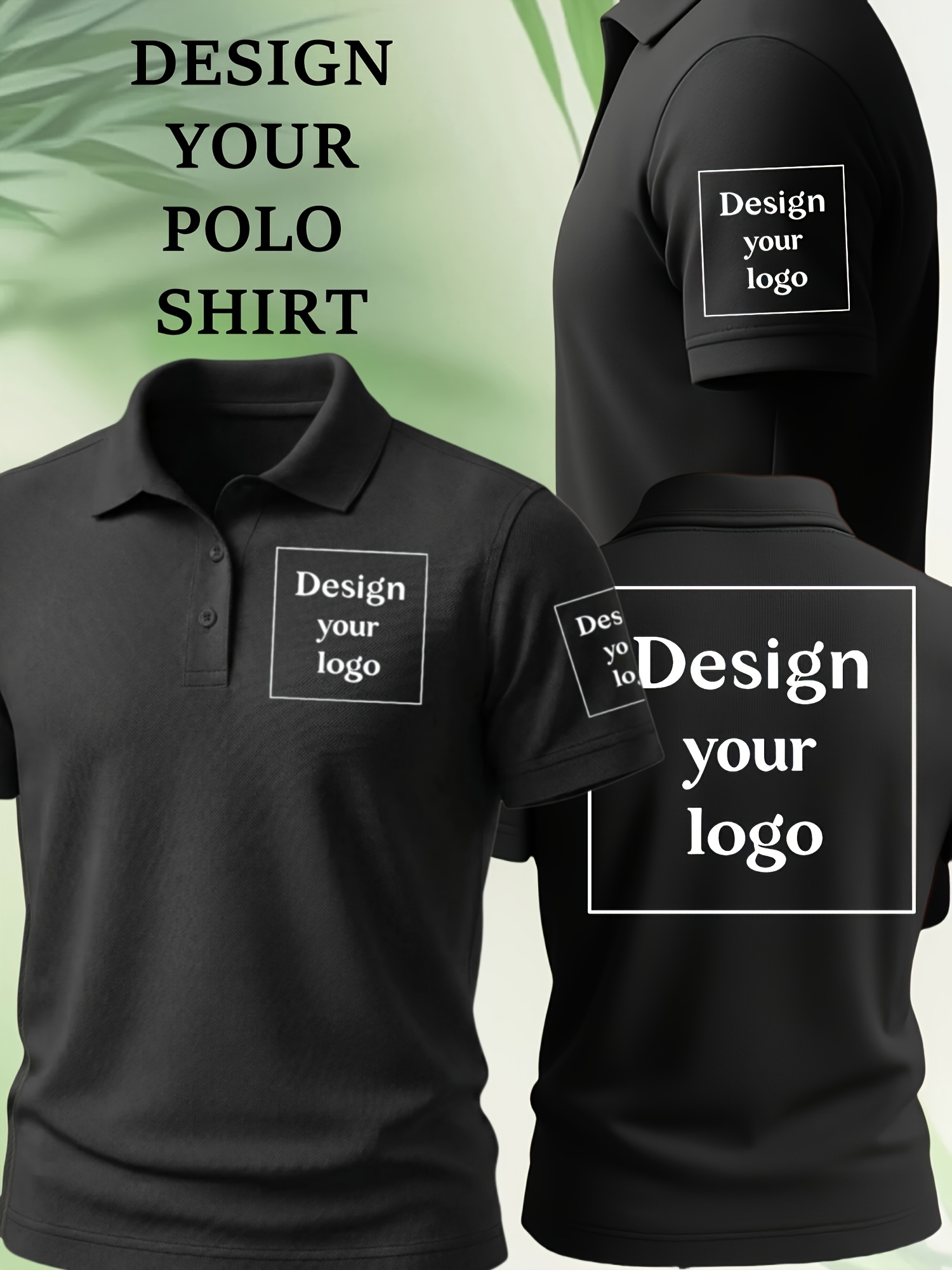 customizable mens   shirts customized front chest customized left arm customized back customized corporate uniforms customized   suitable for company team customization to enhance team atmosphere three areas of customization
