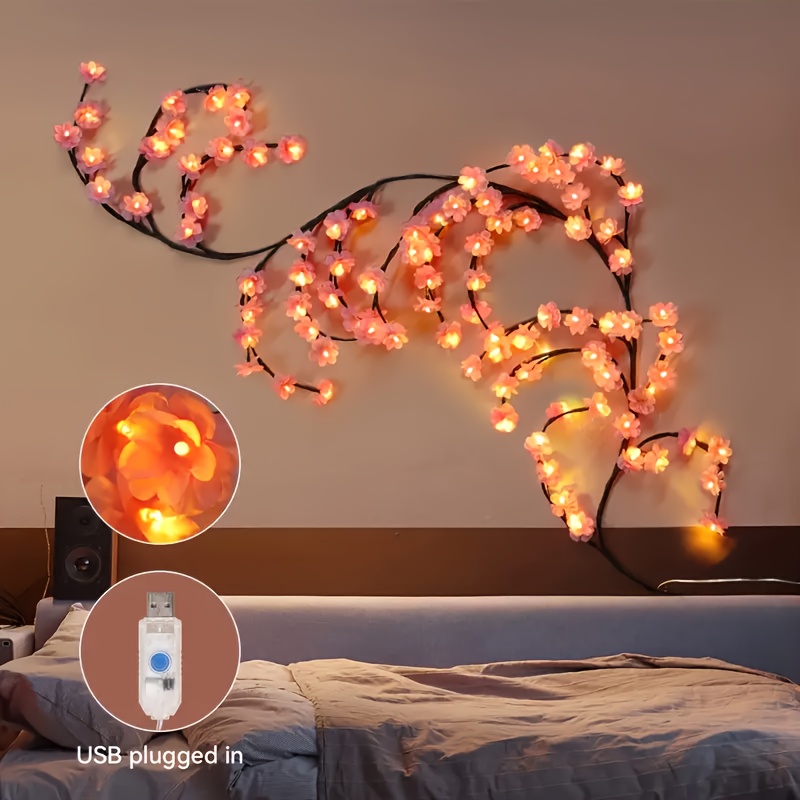 96 144 led sakura cabinet lights usb - Temu
