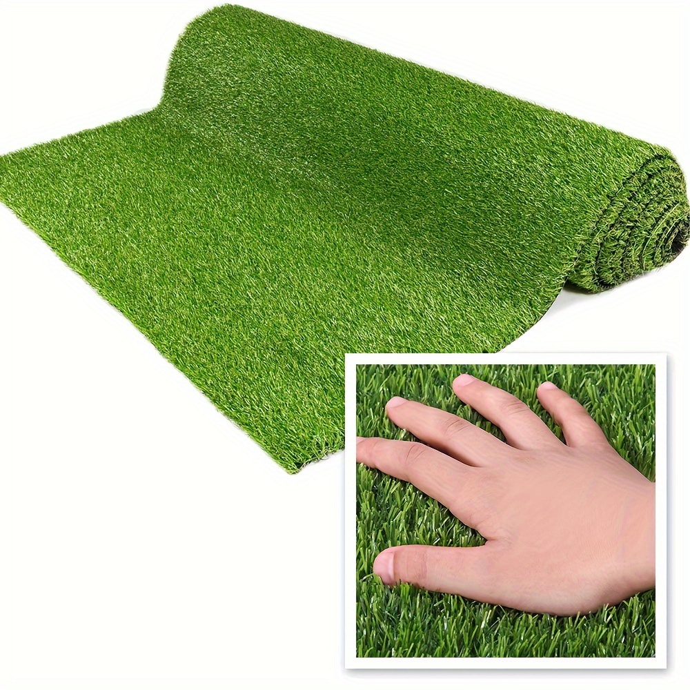 

Artificial Grass 0.8 Inch Fake Grass Mat, 4 Tones Rug, Indoor Outdoor Turf Grass For Dogs Pets/patio Lawn Landscape Garden, Customized Sizes