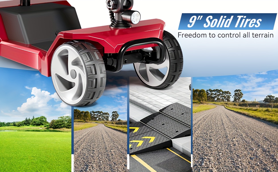 foldable 4 wheel scooter for seniors 16 miles   headlight removable storage basket lightweight portable design fits in car trunk durable frame for indoor outdoor use Product details 2