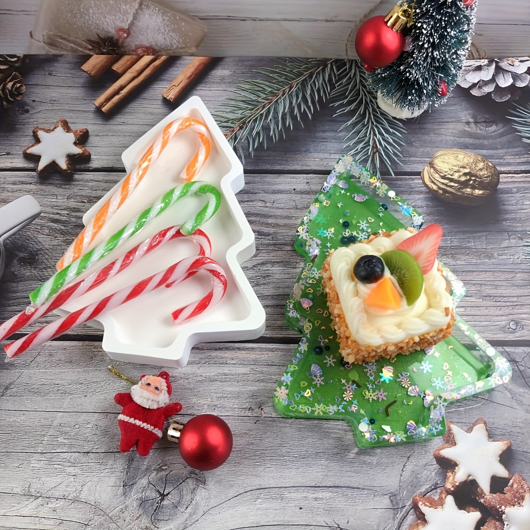 

Festive Christmas Tree Silicone Mold - Perfect For Diy Jewelry, Resin Casting, And More - Irregular Shape, Silicone Material