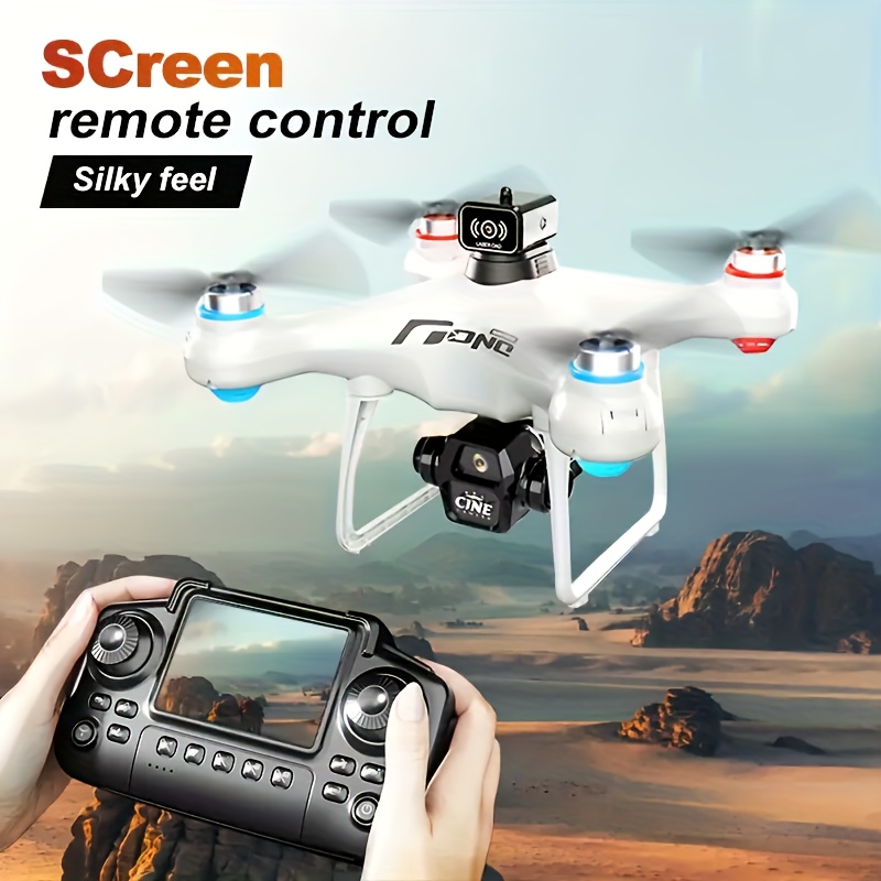 E55 Drone Brushless Optical Flow Drone S116 MAX- Dual Cameras, Screen-Controlled Remote for Outdoor Aerial Photography, 360° Obstacle Avoidance, WIFI FPV, Headless Mode, Phone App Control - Perfect for Halloween & Christmas Gifts