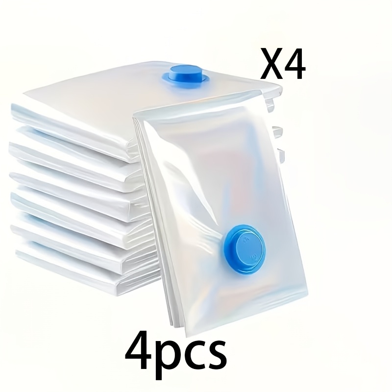 Image of 4pcs Ultra-large Vacuum Storage Bags, Dimensions 23.62-x31.4/23.62-x15.75 Inches, Space , Sealed Compression, Dustproof, Suitable For Clothing And Bedding, Ideal For Dorm Rooms, Closets, And Moving