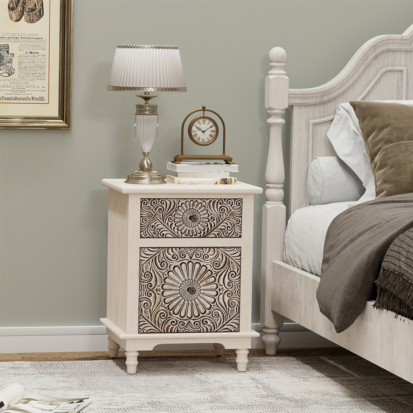 End Table Living Room Small Side Table W Drawer, 18