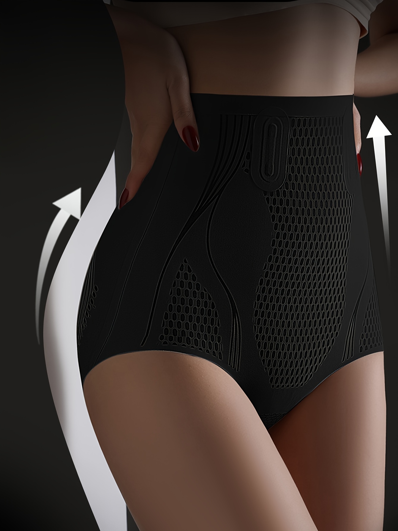 3pcs womens tummy control shapewear panties high waist super firming body shaper waist liquid tummy control butt lifting pants belly shapewear traceless Product details 3