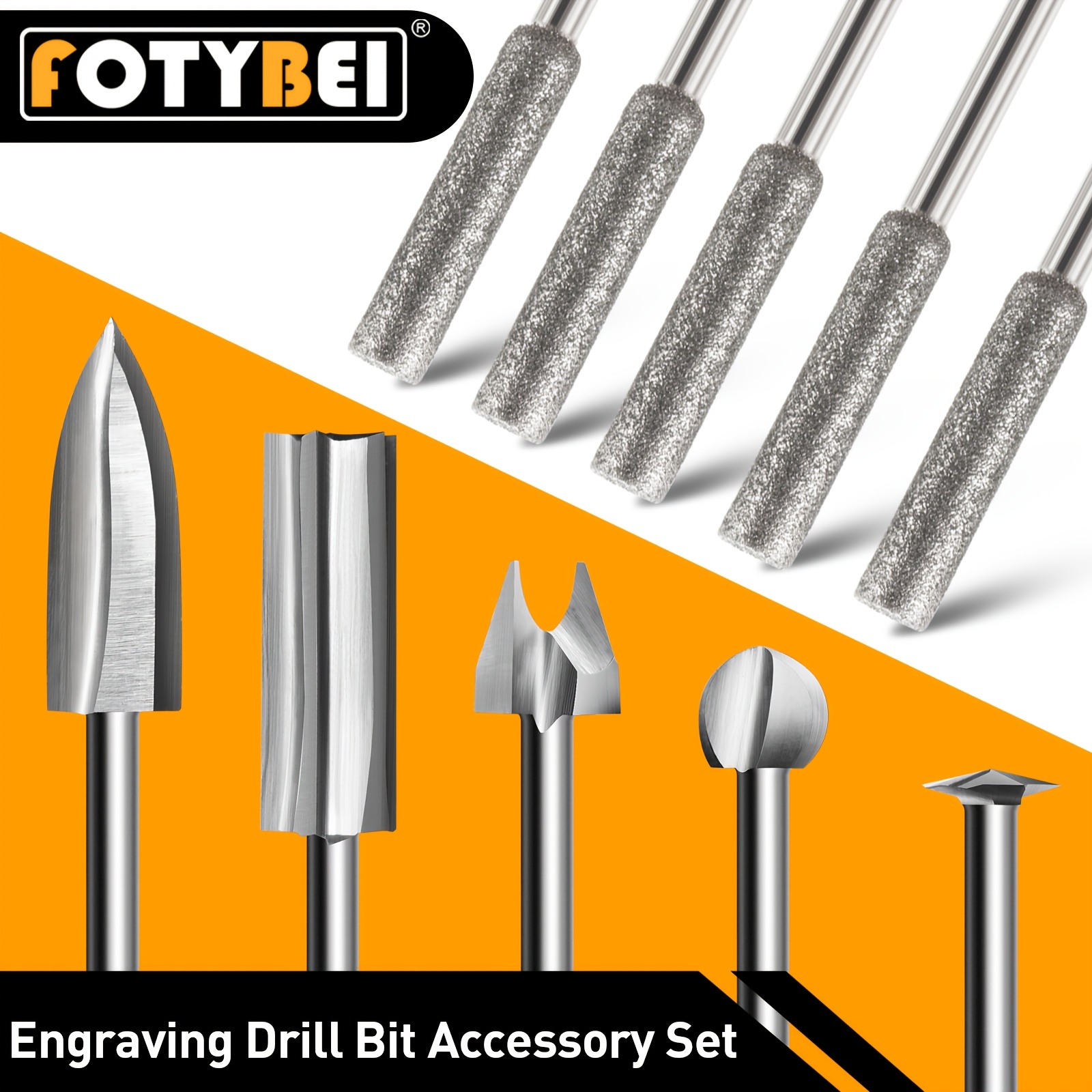 Juego De 6 Brocas Para Tallado De Madera KZQ Para Herramienta Rotativa Dremel Accesorios Para Brocas De Grabado Herramienta De Pulido De Madera Con Vastago De 3 Mm Para Tallado Perforacion Y Micr 88863133
