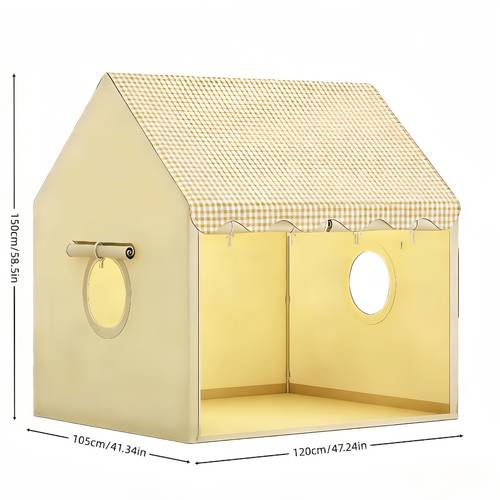 detachable sturdy warm dog house metal frame thickened polyester tape design suitable for indoor and outdoor semi enclosed cat and dog house washable comfortable sofa for small medium large dogs birthday gift