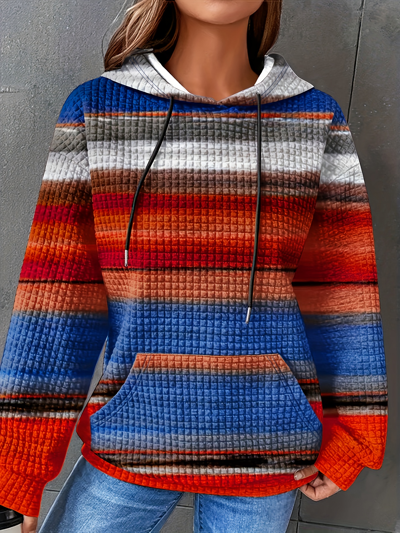 Damen Hoodie Pullover Mit Regenbogen Salzhaut Damen Hoodie Uthüsig