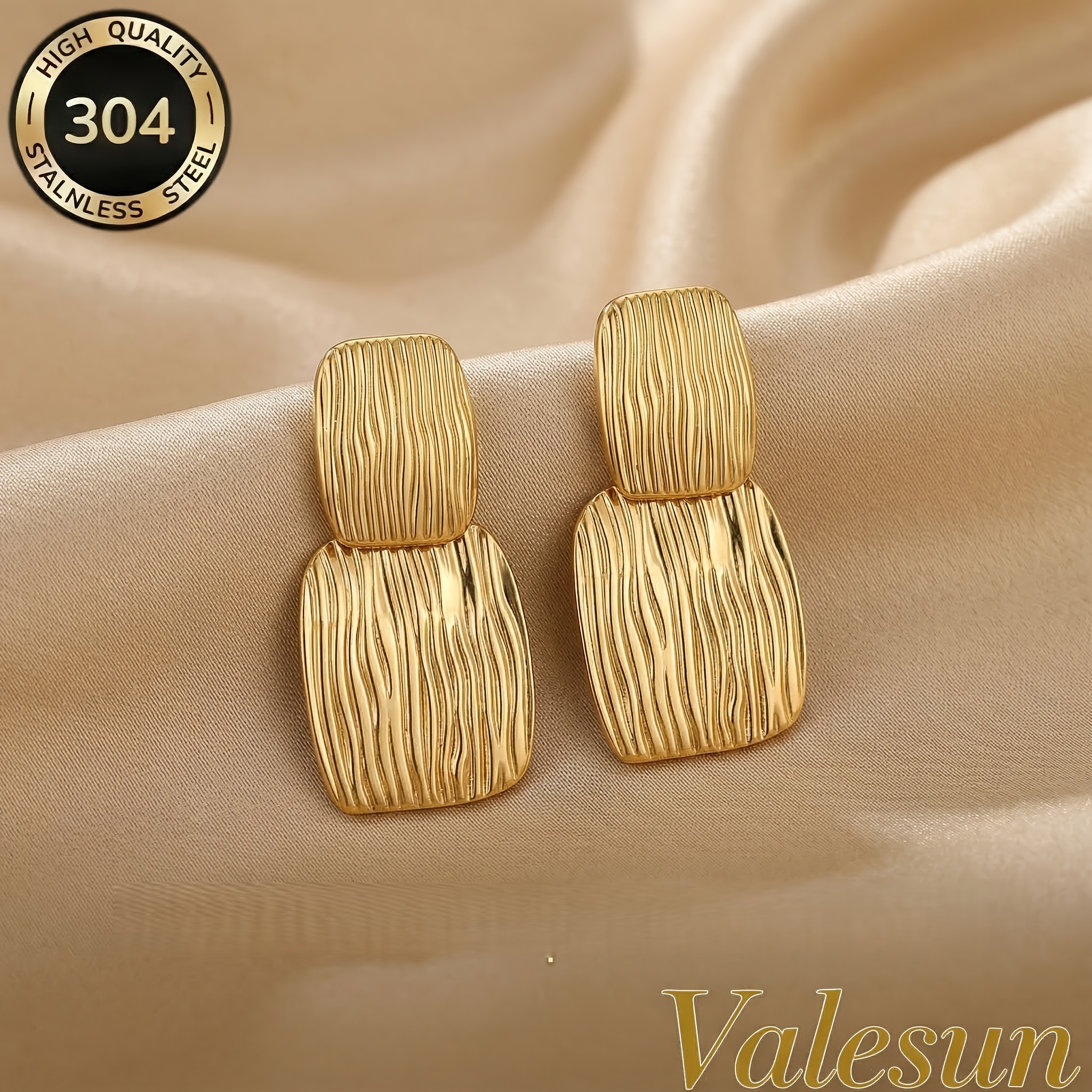 TEMU Valesun304304 Stainless Steel Hypoallergenic Earring - Versatile & Perfect Gift For Her Wedding, Birthday,mother's Dayhalloween And Christmas