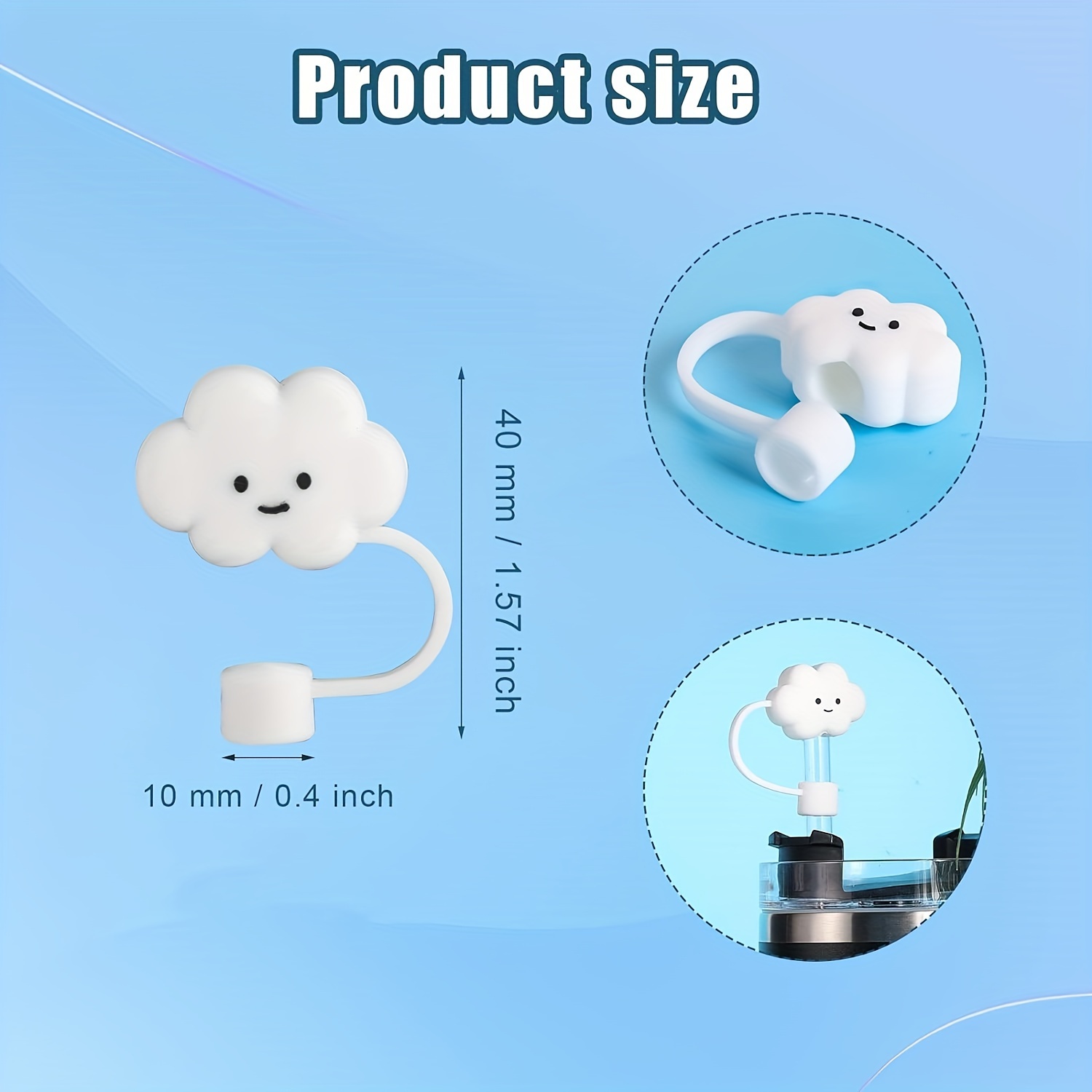 13 Pcs Letter Cup Accessories Set For Stanley Straw Cover