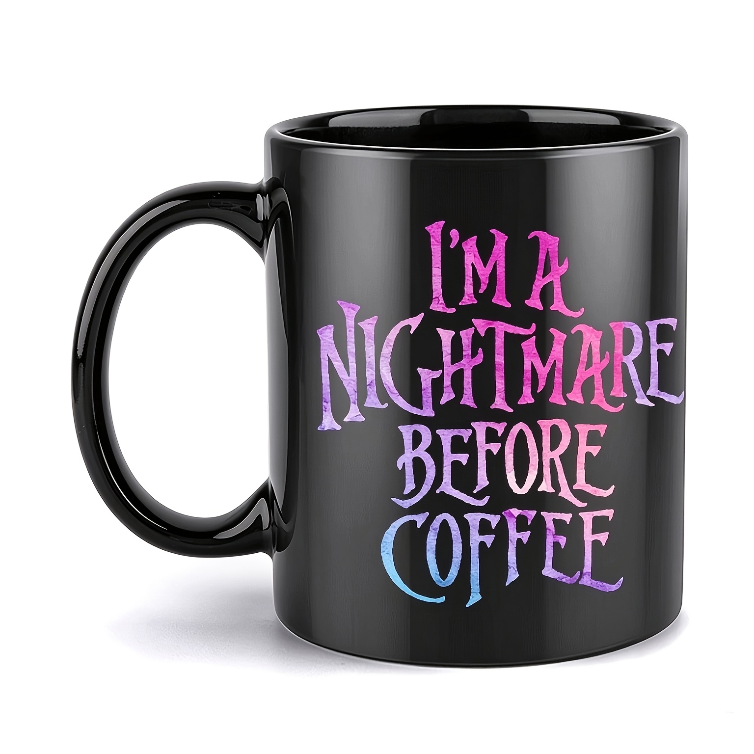 TEMU 1pc, Nightmare Coffee Mug, 11 Ounces, Holiday Gift For Restaurants And Businesses, Birthday Present, Christmas Gift, Summer Present, Gifts For
