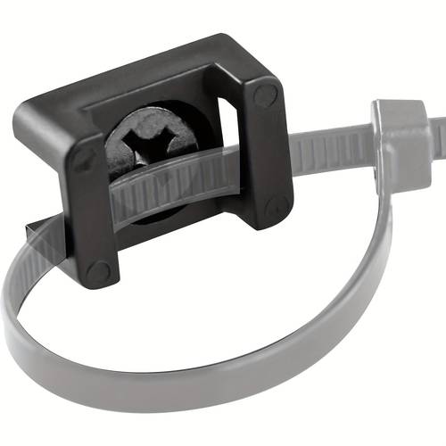200 pack cable tie holders with screws 100 bases and 100 screws permanent for walls desktops and baseboards ideal for home office tv computer network cable organizer