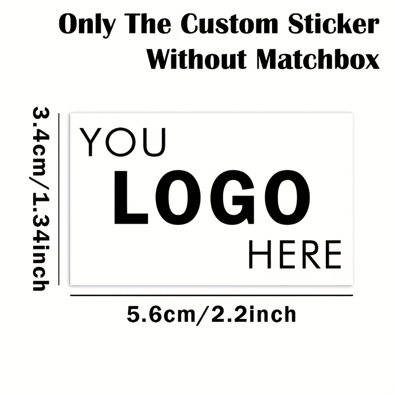 TEMU 20/50pcs Custom Matchbox Stickers For Birthday Parties, Text Matchbox Labels With Self- Names, Durable Paper Material, Custom Birthday Match