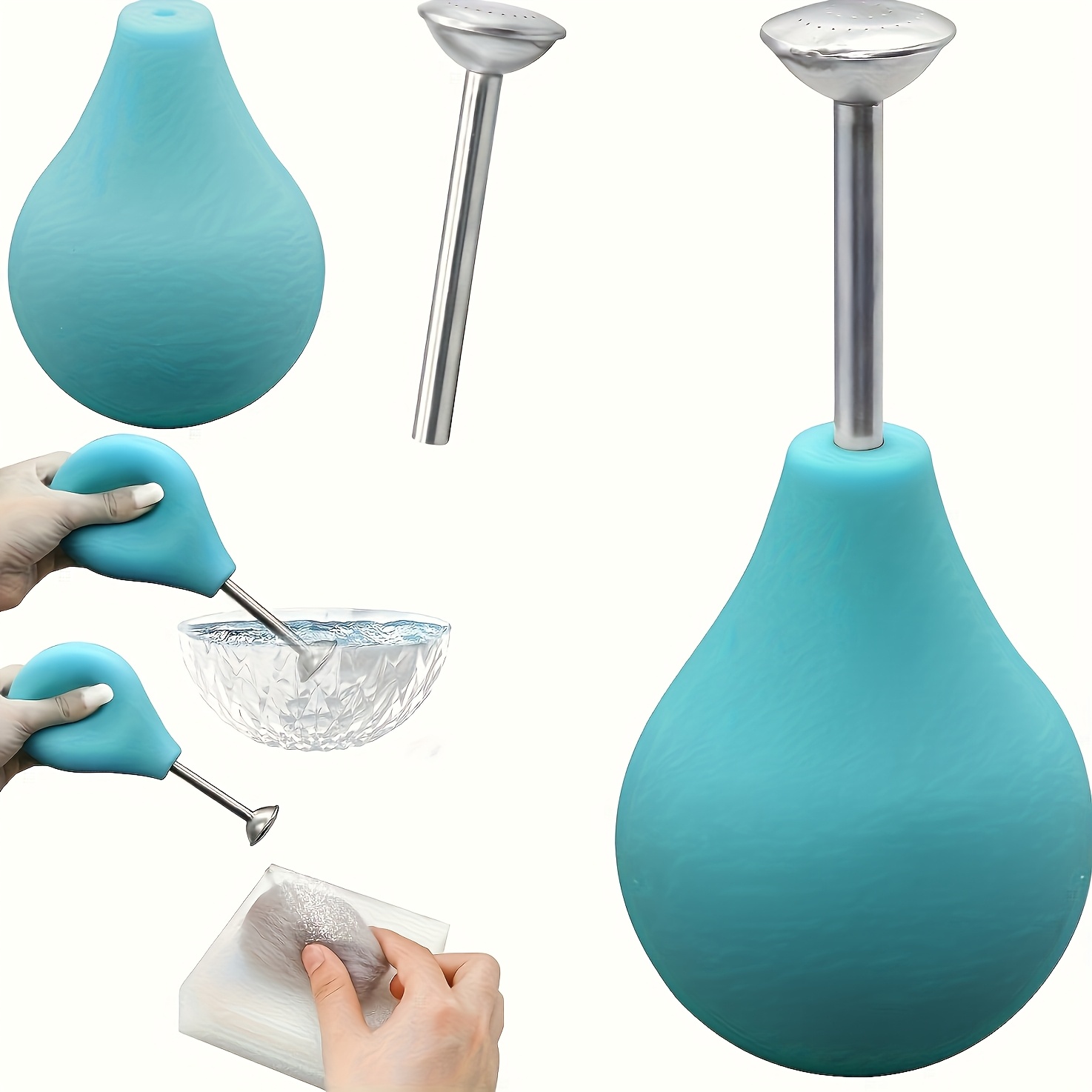 E-shop 1 Großraum-Handbrause mit 224 ml, Metall-Kugelbrause, geeignet zum Besprühen von Plüsch, Präzisions-Wasserverteilungswerkzeug, geeignet für