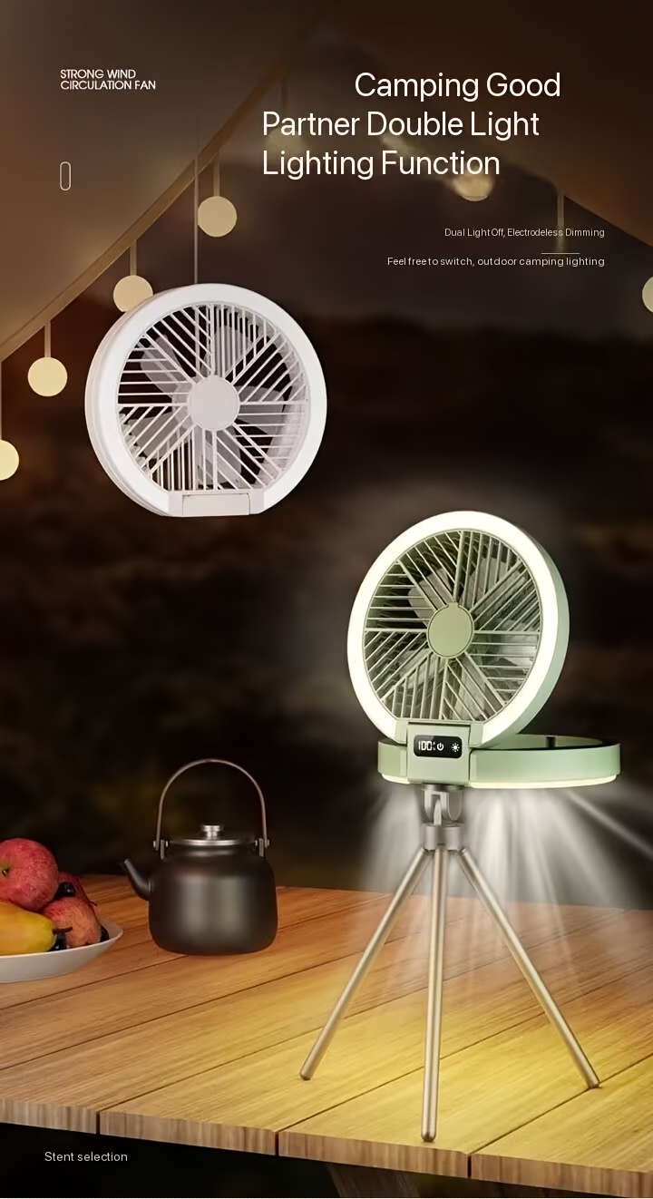 portable usb rechargeable table fan 1200mah lithium battery indoor outdoor use button control abs material built in battery for   use details 1