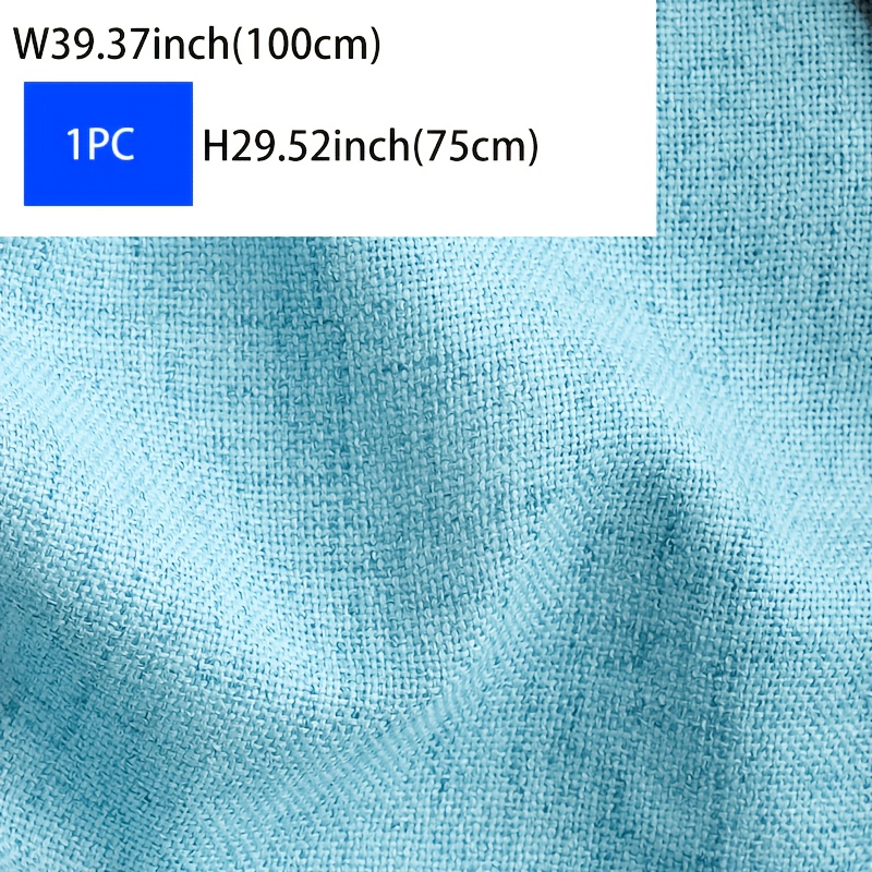 TEMU 1pc Rod Pocket Short Curtain, Easy And Elegant, Suitable For , Shading, And Other Decorations In Various Scenes Such As Living