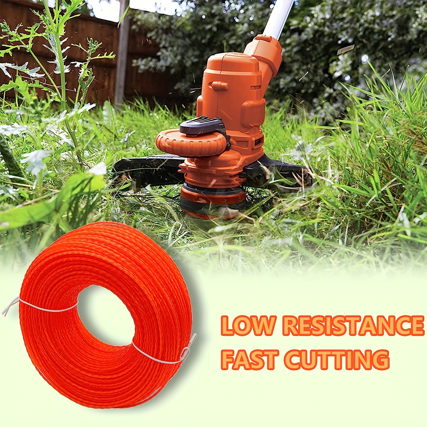 Spiral Nylon Mowing Line Durable Wear resistant High Quality - Temu