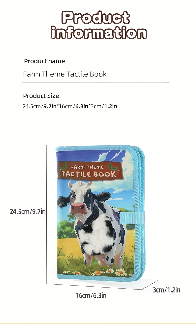 Early Development & Activity Toys For Babies, Tactile Perception, Early Education Cloth Book, Newborn Baby Gift Set, Halloween Gifts, Christmas Gifts, Soft Touch Picture Book, Baby Toys