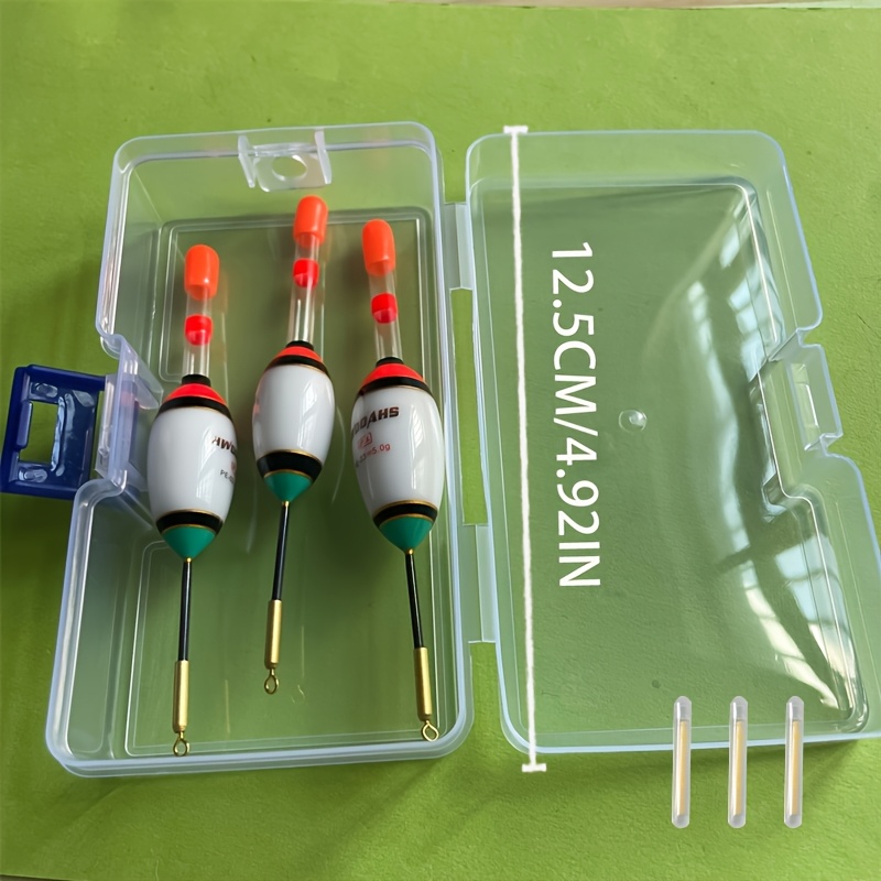Image of 7pcs (3 Fluorescent Sticks+3 Fishing Floats+1 Transparent Storage Box) Fishing Supplies, Fishing Tools, Fishing Lights, Fishing Accessories, Fishing Floats