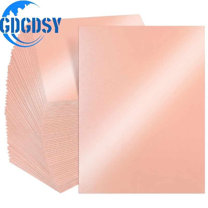 TEMU 50 feuilles de papier A6 Pearlcent - Papier d'artisanat robuste 250GSM pour invitations de mariage, scrapbooking et création de cartes,