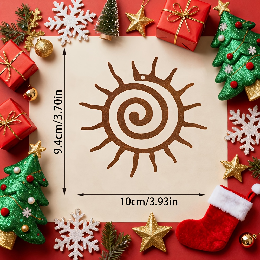 1 Rusty Metal Sun Sculpture, Perfect For Outdoor Settings, Can Serve As A Decorative Piece For Garden Projects, Metal Artwork, Patio Adornment, Or For Lawns, Patios, , And Gardens