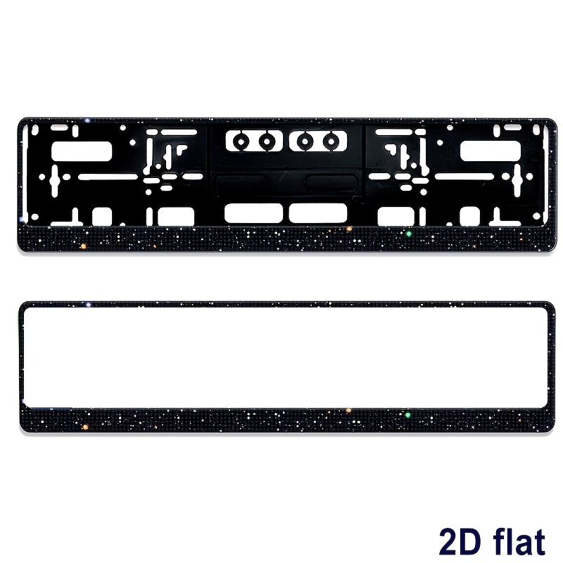 TEMU 1 Stück, 2D-flach, Autokennzeichenhalter, 52,8×13,5 cm/20,7×5,31 Zoll, exquisiter Kennzeichenhalter im europäischen Stil, Unisex,