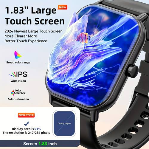 smart watch for men and women built in smart watch answer make calls 1 85 inch 100 activity sleep monitor ios and compatible