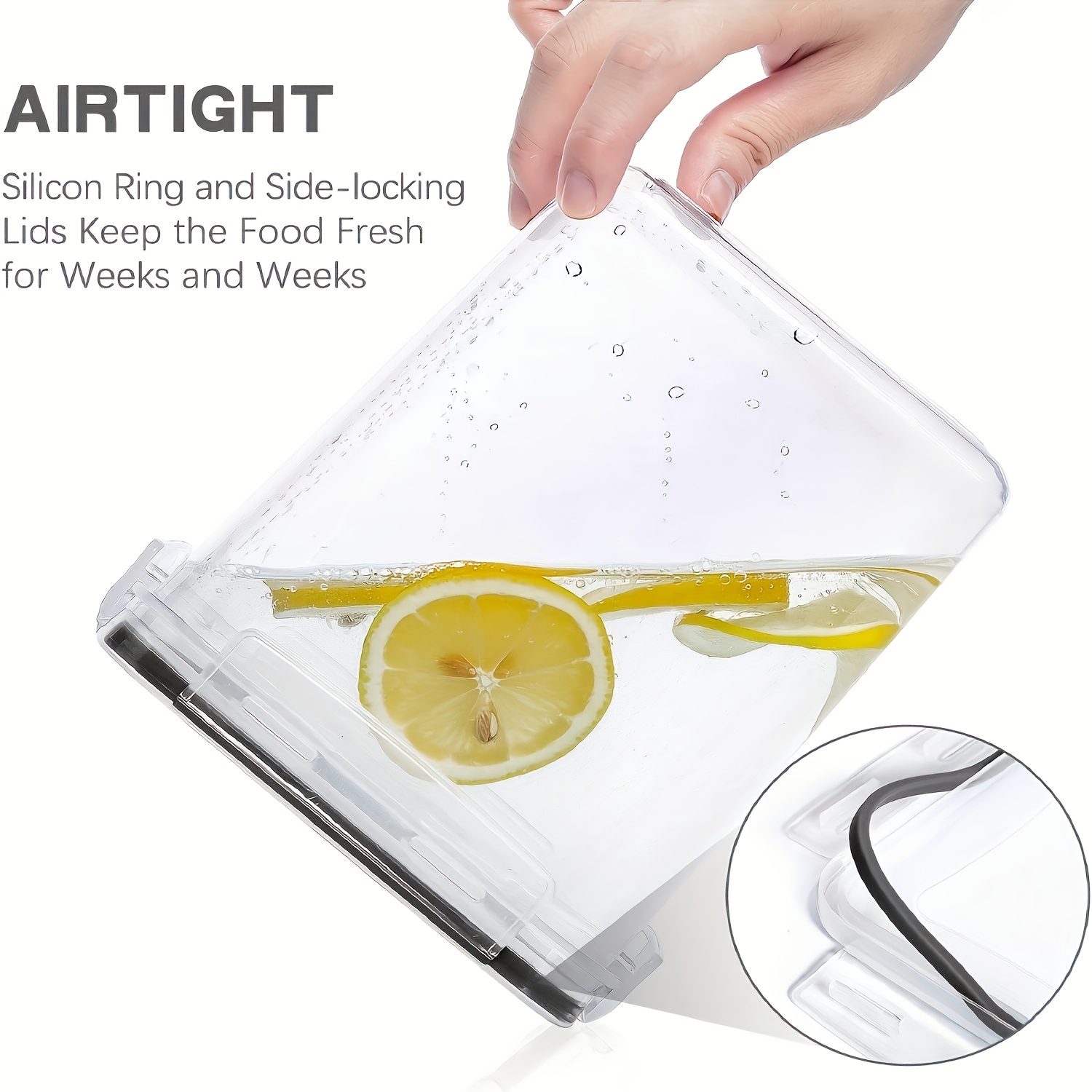 24 Luchtdichte Voedselopslagcontainers met Deksel (12 Deksel + 12 Dozen), Gemaakt van BPA-vrij Plastic, Geschikt voor het Opbergen van Droge Voeding, Bloem en Suiker.