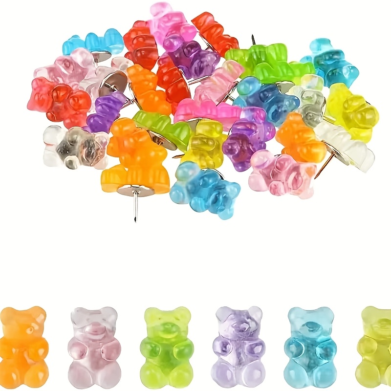 

21pcs Bear , Suitable For , Map, Or , - Pin Tool, Office Supplies