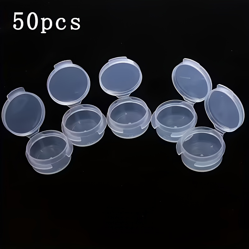 50pcs 5g Makeup Jars, Mini Bottles, Sealed Jars, Face Cream Containers, Plastic Transparent Boxes, Portable Boxes
