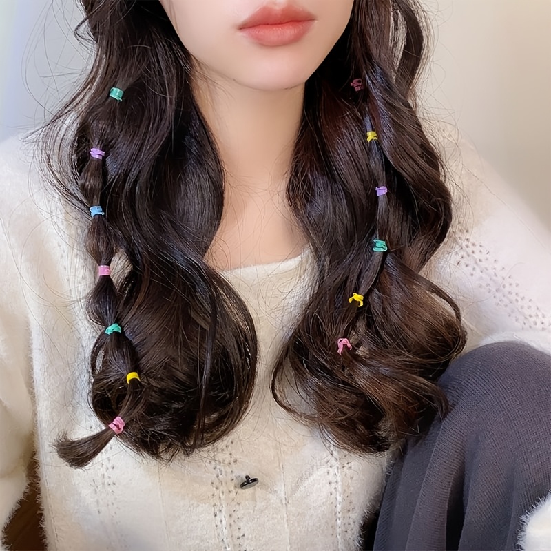 499pcs Jelly-Colored Women's Hair Ties, Long Lasting Pack