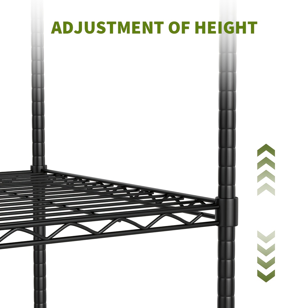 TEMU 4 Tier Racking Shelf Heavy Duty Garage Shelving Storage Shelves Unit, 150kg Per Shelf, 137x60x36cm, Utility Racks