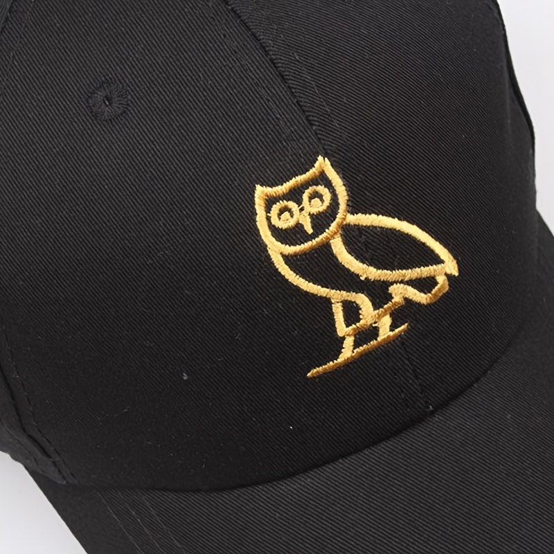 Breathable Unisex Owl Embroidery Baseball - Adjustable Trucker Hat