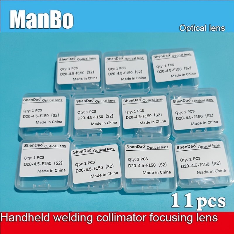 TEMU 11pcs S2 Laser Handheld Welding Focus D20x4.5- For Cqwy Laser Plasma Cutting Machine Parts, Welding And Welding Machines