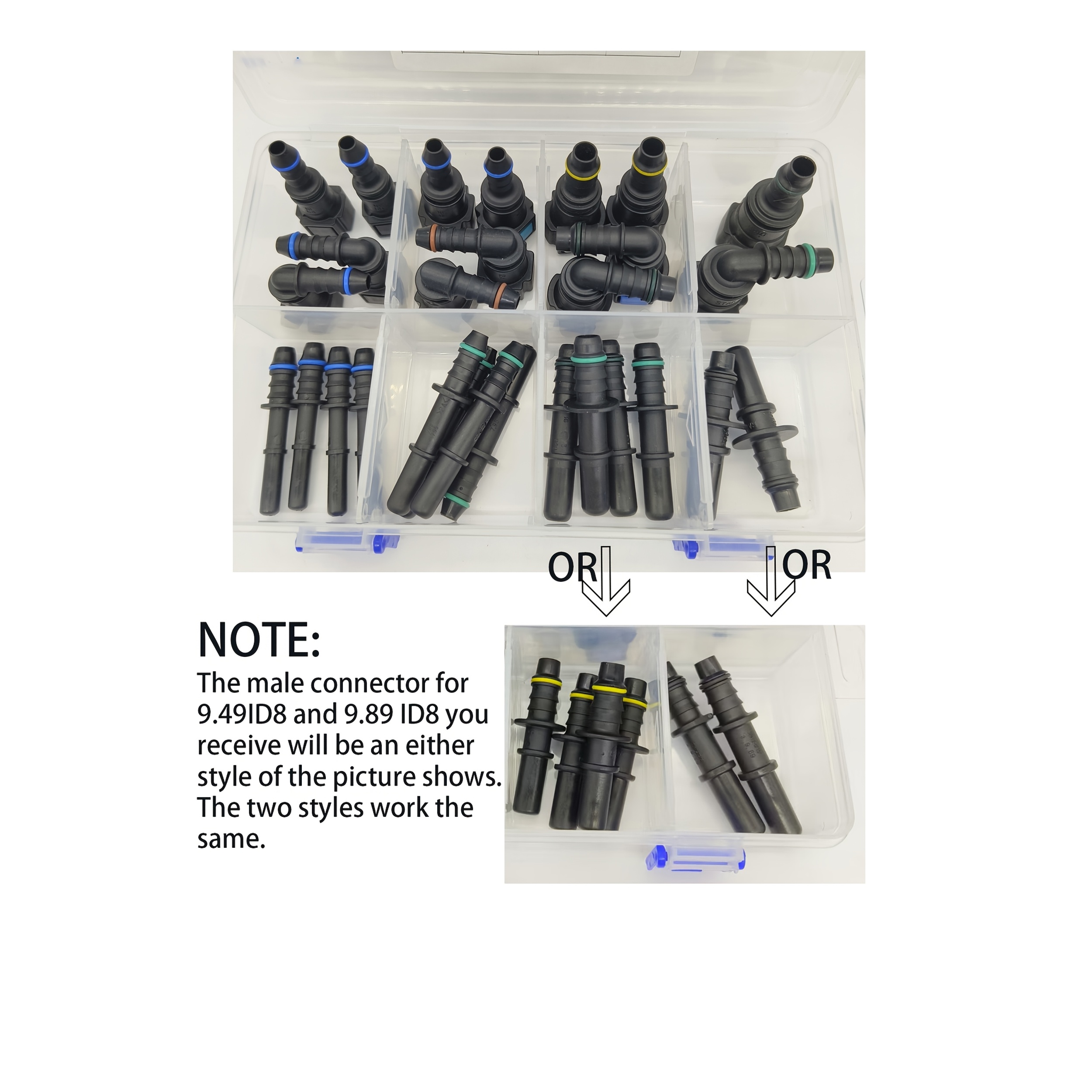 28pcs/lot Box Package 6.3id6 /7.89id6 /9.49id8 /9.89id8 Fuel Line Hose Quick Release Connector