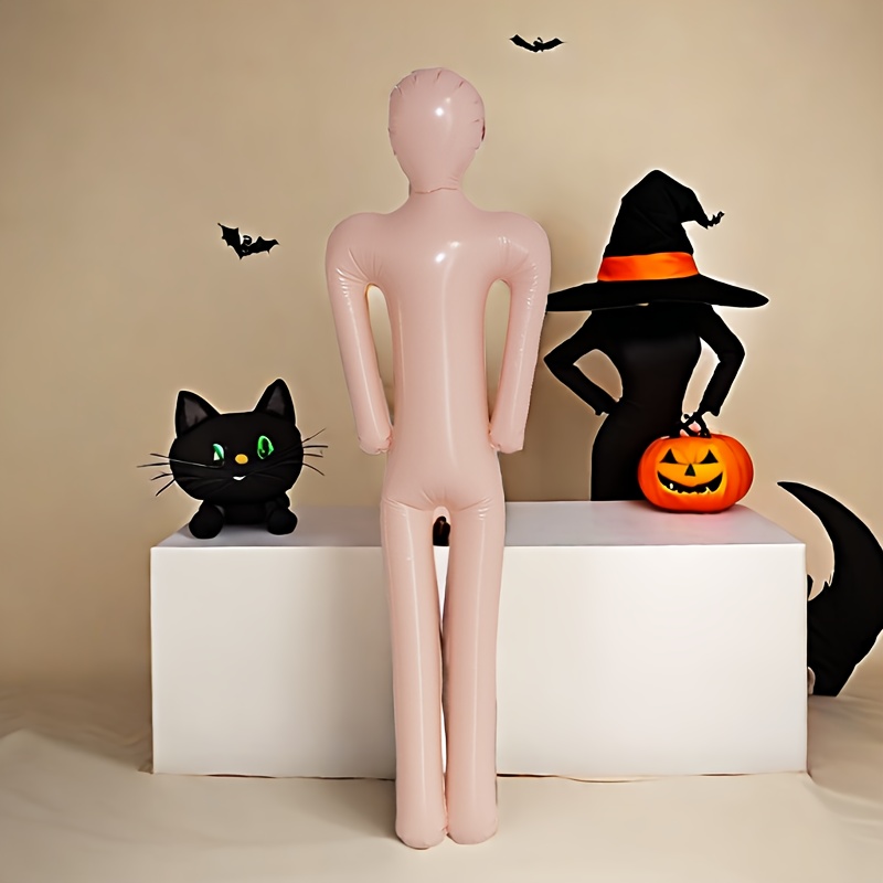 

61-inch Inflatable Humanoid Doll - Perfect For Halloween & Secret Room Escape Parties, Durable Pvc Material