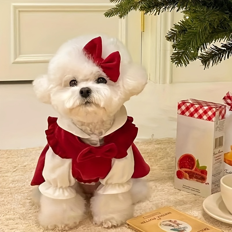 Female dog hot sale christmas dress