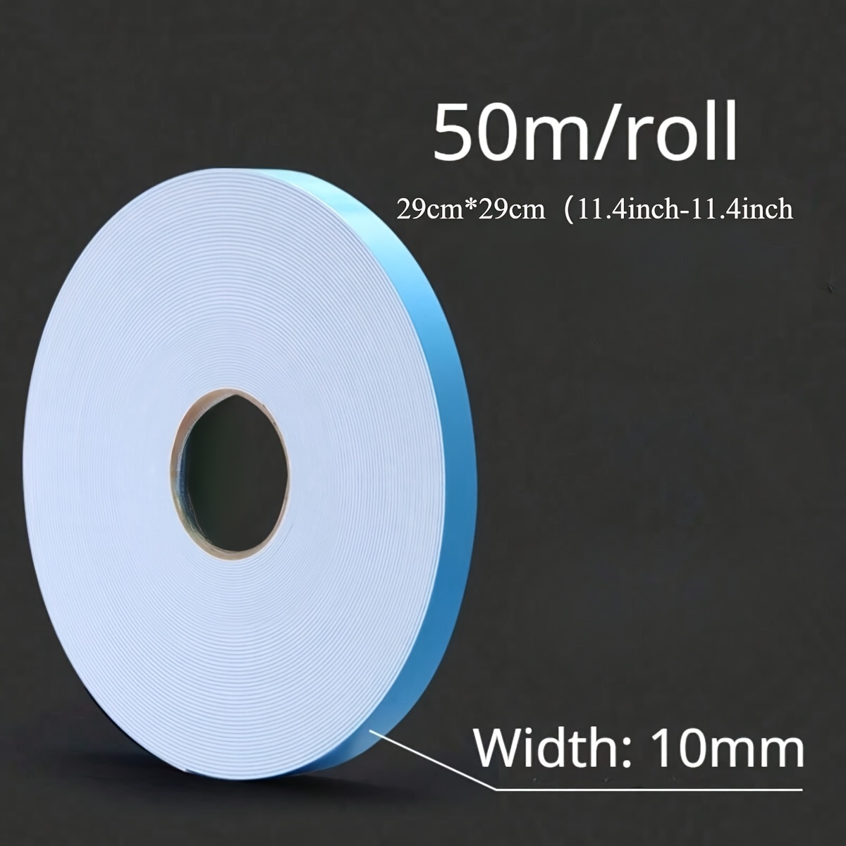 

1 Roll Of 50m/164ft Double-sided Adhesive Tape, High Pe Glue For 3d Wall Panels, , Pre-, Round Shape, Multi-surface Compatible, Single Use, Contemporary Style, Adhesive Wall Mount