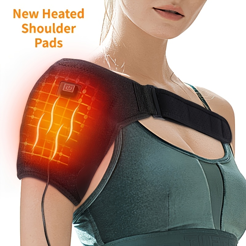 * USB Plug-In Massage Heating Pad for Legs, Shoulders * 3 Adjustable  Vibration And Temperature Levels, Portable Body Warmer Massager, Unisex