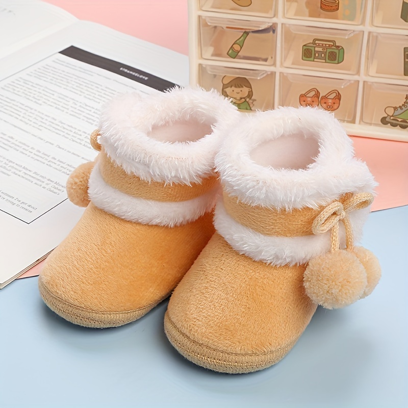 baby girl winter boots soft sole warm ankle high snow shoes Temu