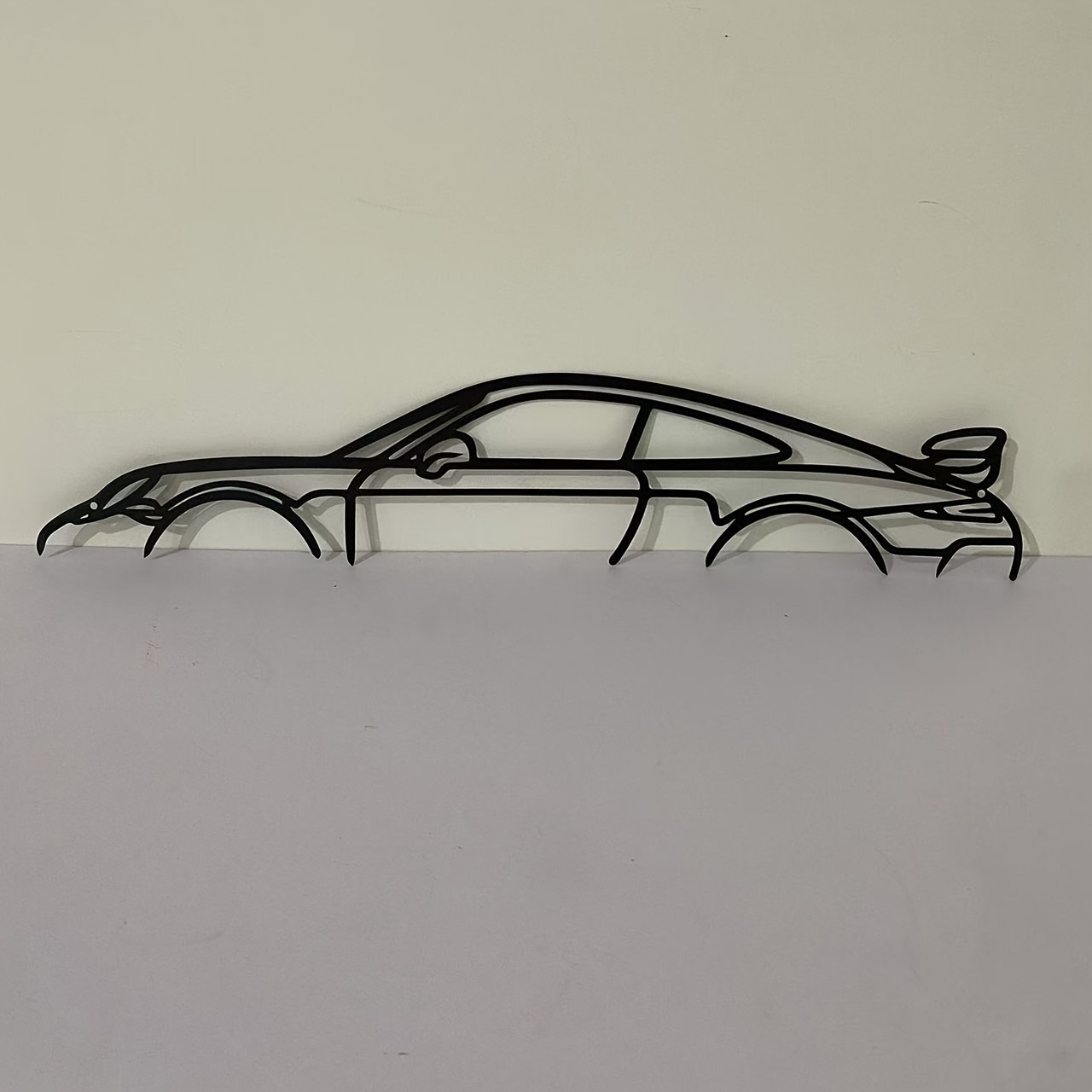 

1pc Wrought Iron Silhouette 911gt3 Sports Car , Metal Wire Home Decor Hanging Pendant