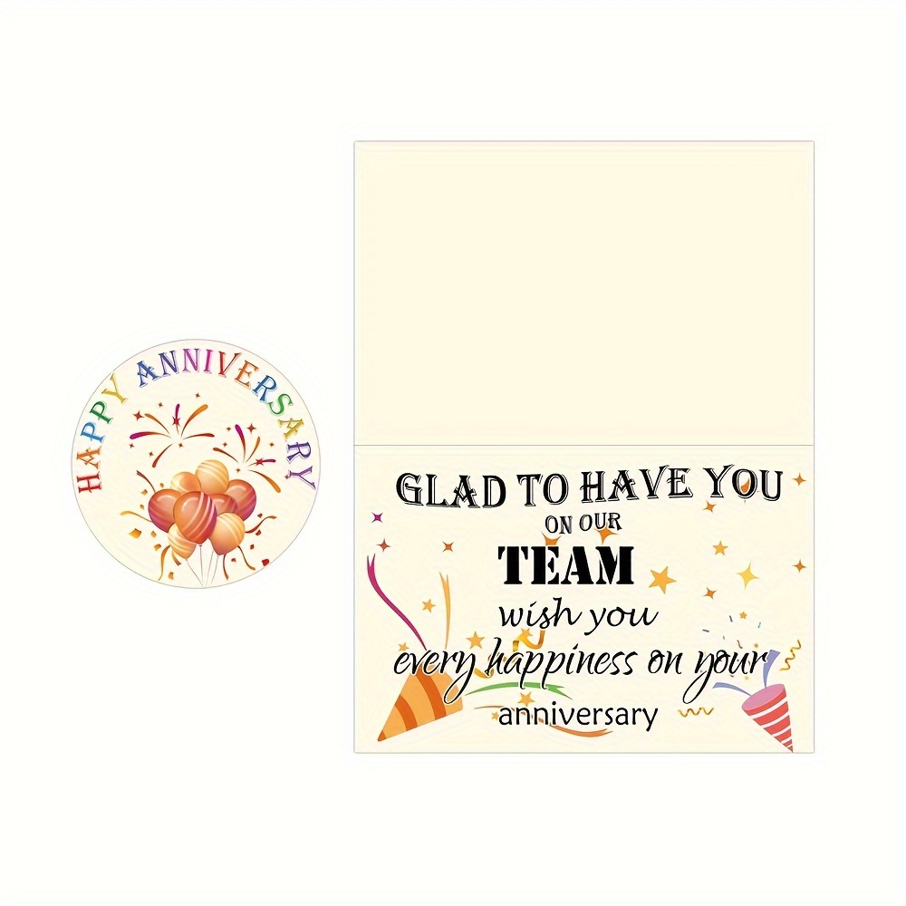 Work Anniversary Cards Envelopes Encouragement Greeting - Temu Canada