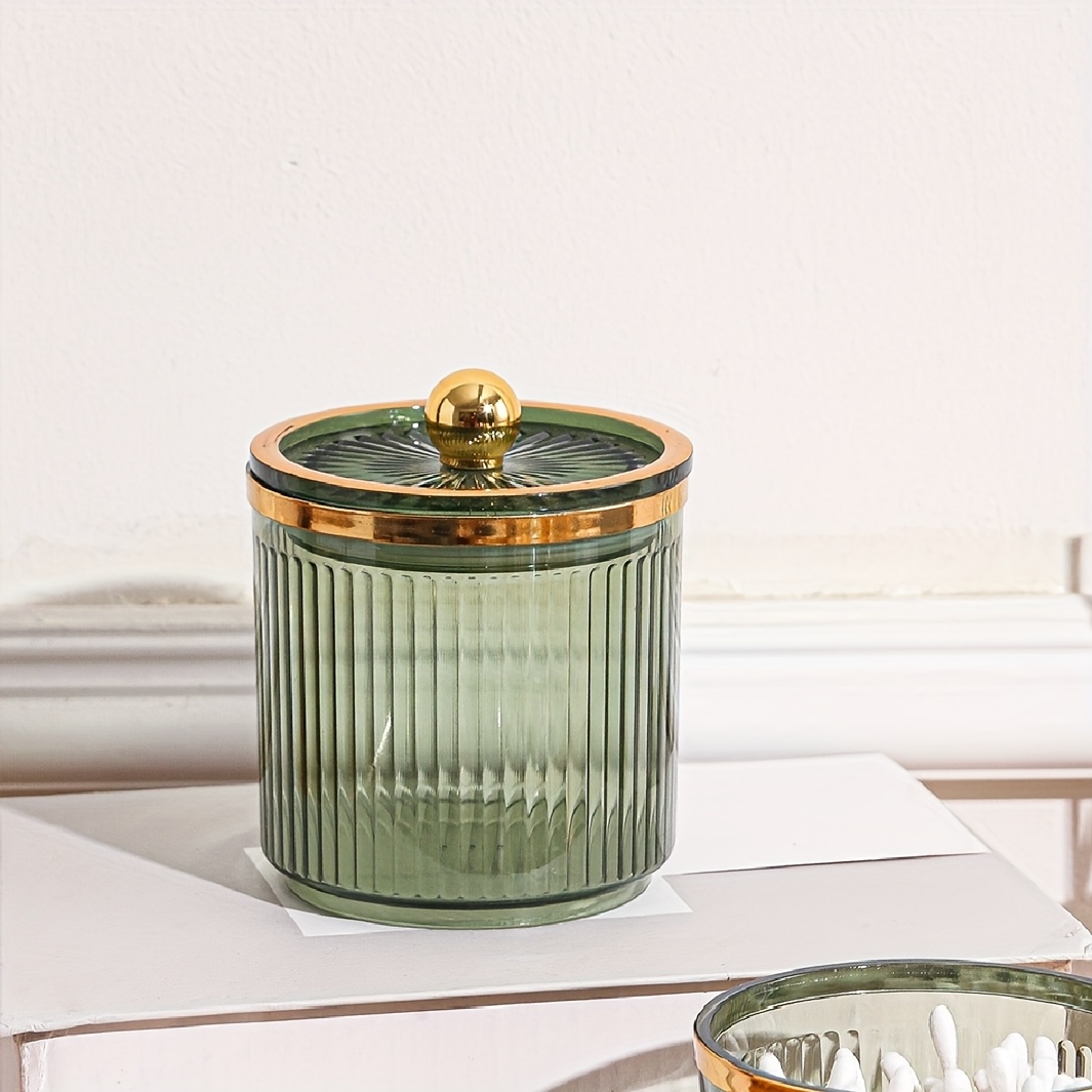Image of 1pc Plastic -functional Storage Jar Storage Jar Sealed Jar Toothpick Jar Swab Box Makeup Pad Makeup Remover Pad Storage Jar Suitable For Wedding Banquet Gift Birthday, Canisters