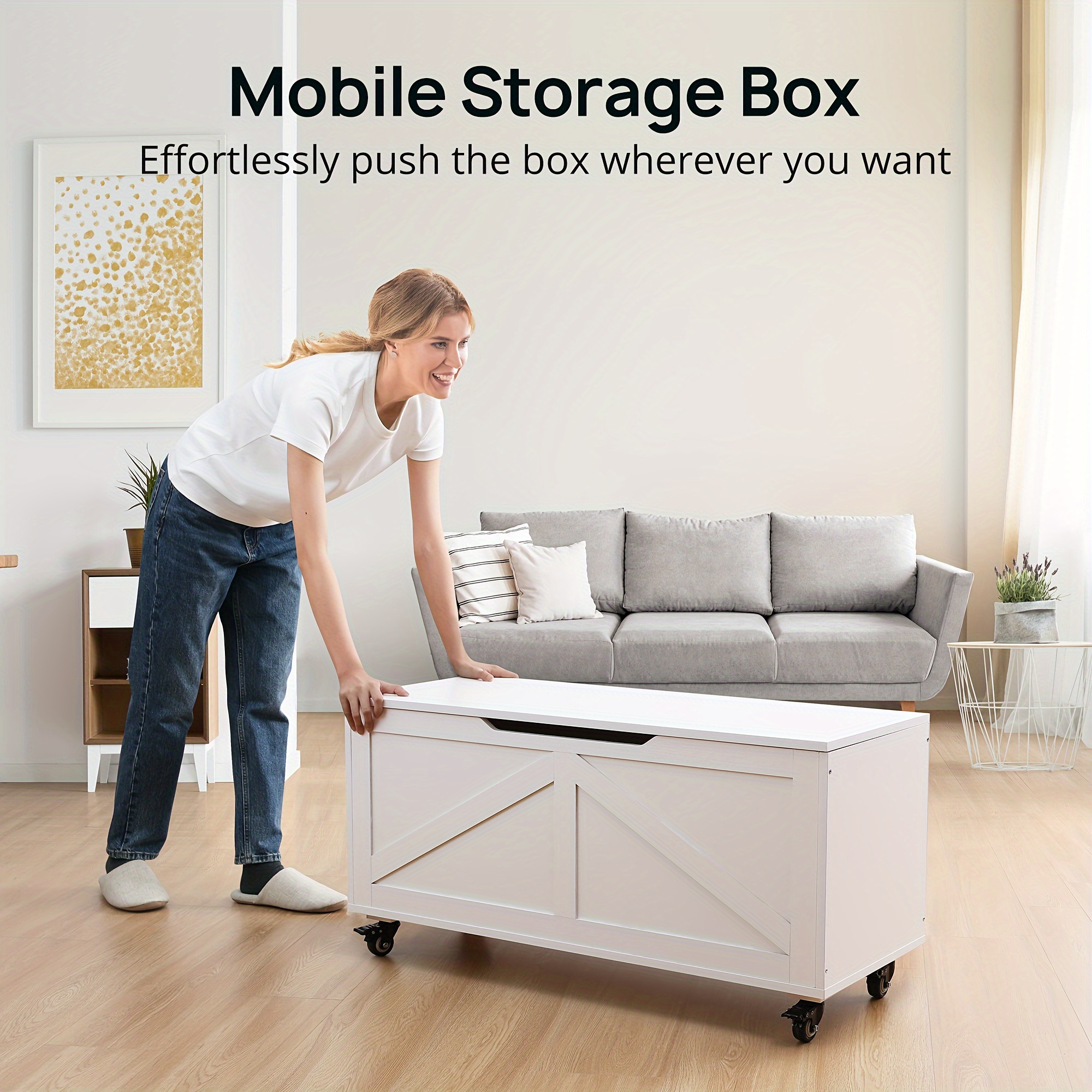 100 40 49 5cmretro storage bench trunks Temu - Main Image