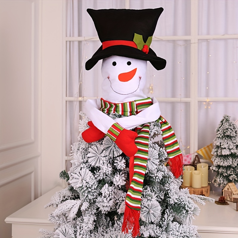 

Festive Classic Snowman Christmas Tree Topper - 50cm/20 Inch, No Feather,