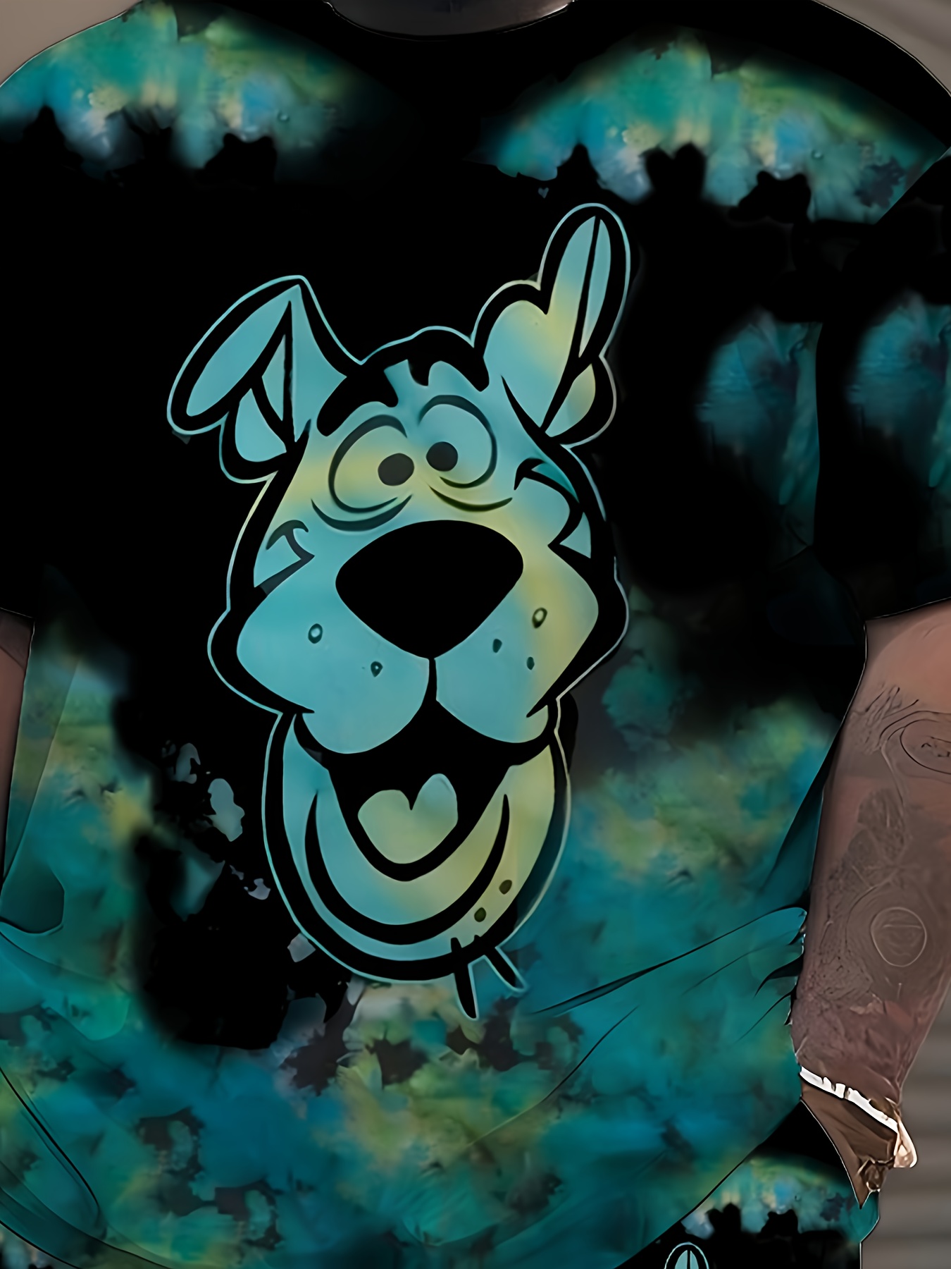 Anime Print T-Shirt And Shorts, Street Style, Casual And Comfortable, Men'S Short-Sleeve And Shorts Set, Plus Size