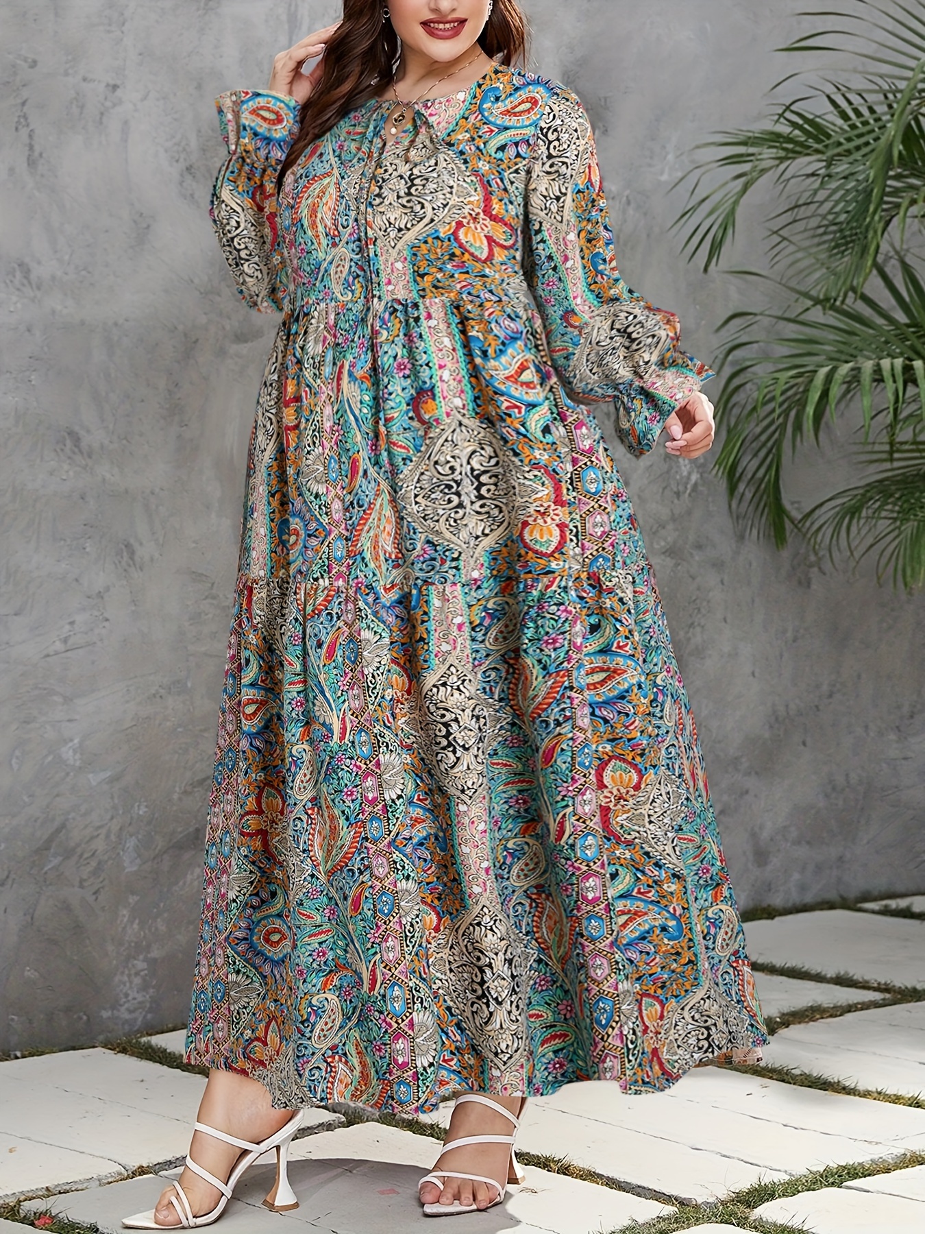 fitted lace wedding dress Laquin Long Sleeve Maxi Dress main image 1