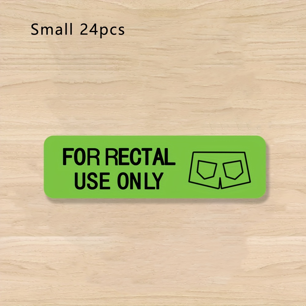 TEMU Fun " Rectal Use" Stickers - Bullet Journals, Planners, Laptops & Water Bottles