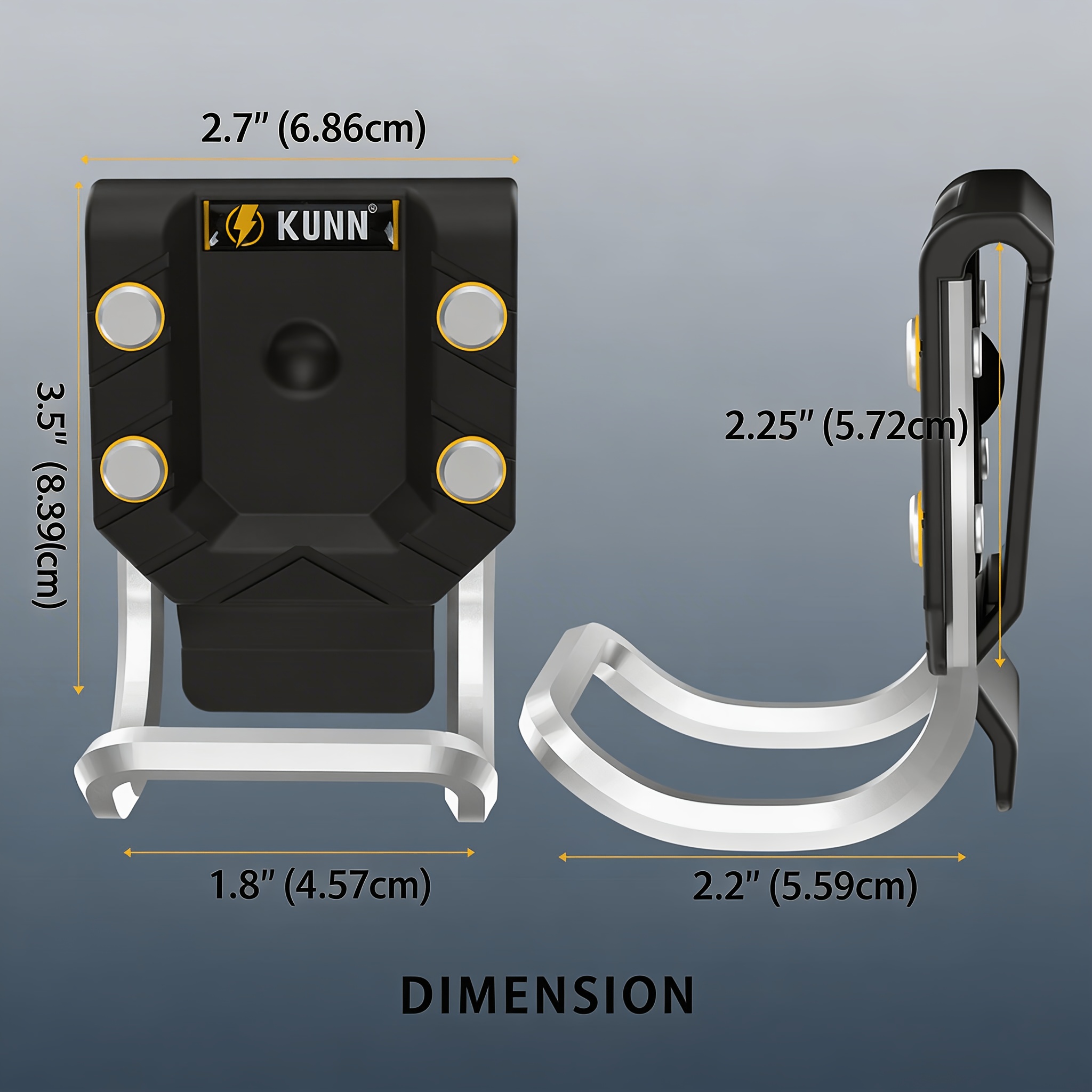 Black, Yellow, And Measure Belt Buckles And Black, Yellow, And Red Simple-style Hammer Holders