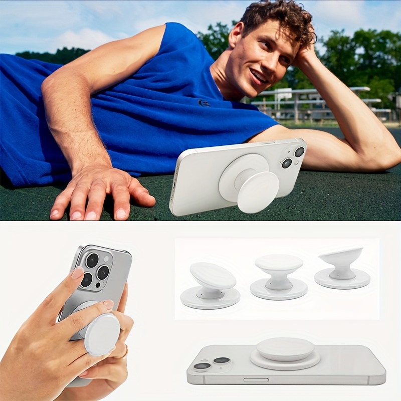 

Silicone Magnetic Phone Grip Stand, Waterproof, Lightweight & Portable, Hold For Easy Carrying